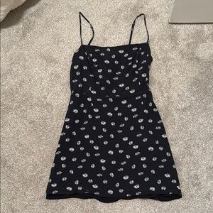 Floral Black Dress